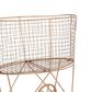 Creative Coop Metal Rolling Laundry Cart with Rack in Copper, , large