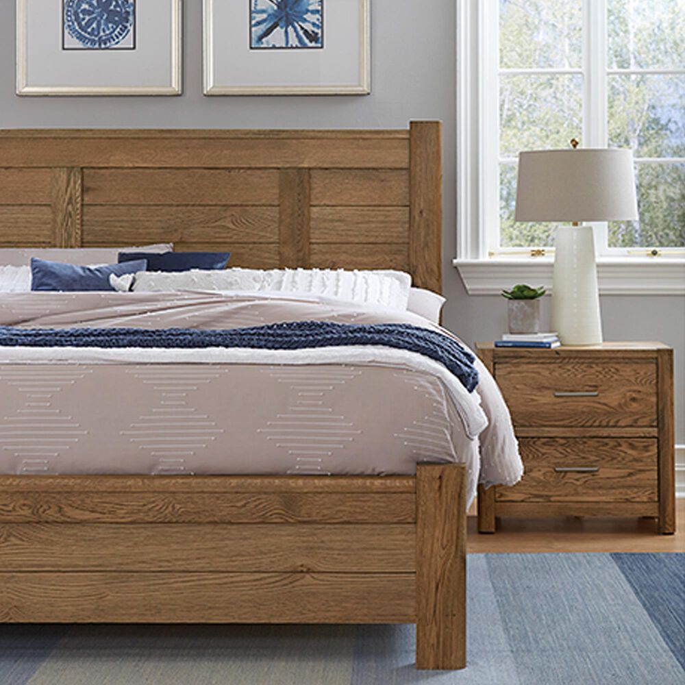 Viceray Collections Crafted Oak Queen Poster In Natural, , large