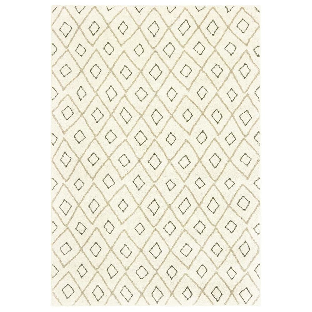 Oriental Weavers Carson 3943G 3"10" x 5"5" Ivory Area Rug, , large
