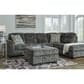 Ashley Lonoke 2-Piece Stationary Sectional Set with Right-Arm Facing Corner Chaise in Gunmetal, , large