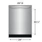 Frigidaire 24" Built-In Dishwasher with DishSense and MaxDry in Stainless Steel, , large