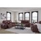 Ashley Alessandro Power Reclining Loveseat with Console in Garnet, , large