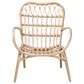 Baxton Studio Bajo Arm Chair in Natural Brown, , large