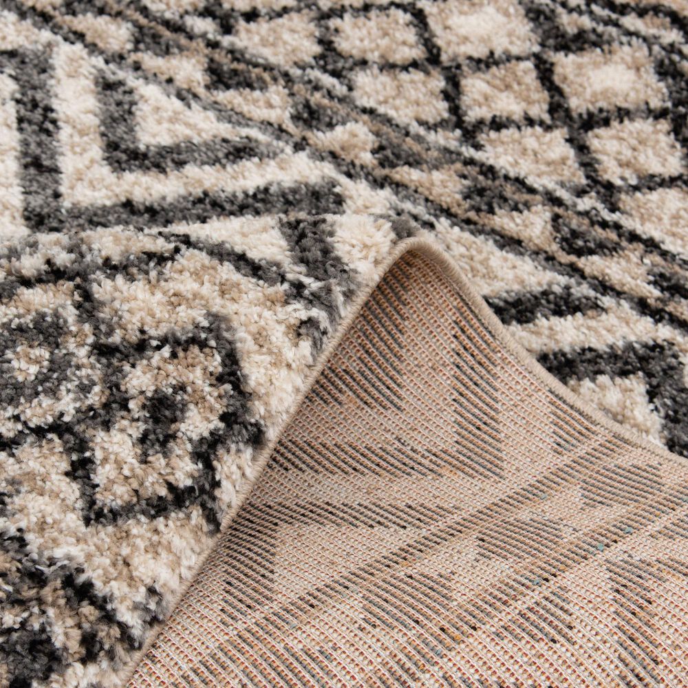 Central Oriental Tulsa Nicole 7&#39;10&quot; x 9&#39;10&quot; White Sand and Armor Grey Area Rug, , large
