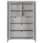 Urban Home Boho Chic Wardrobe Chest in Washed White, , large