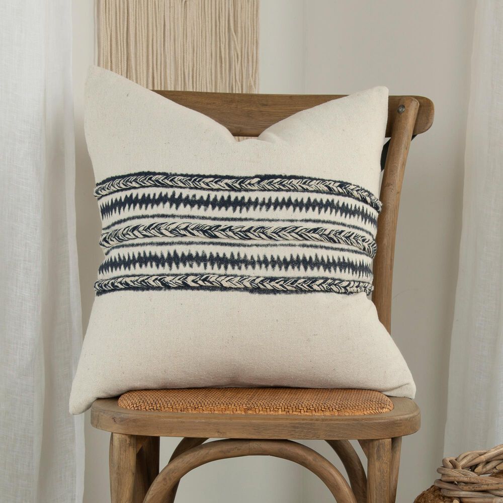 Rizzy Home Donny Osmond 20" Poly Filled Pillow in Charcoal, , large