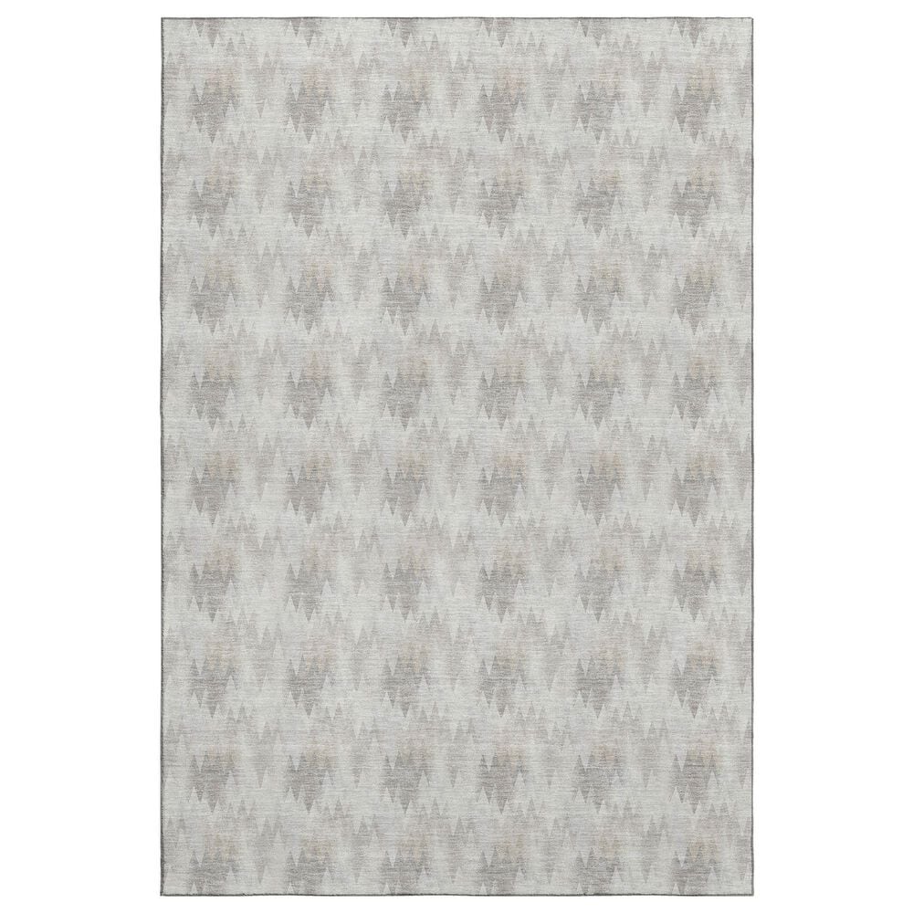 Dalyn Rug Company Soft Essentials Chevron Linen 10" x 14" Area Rug, , large