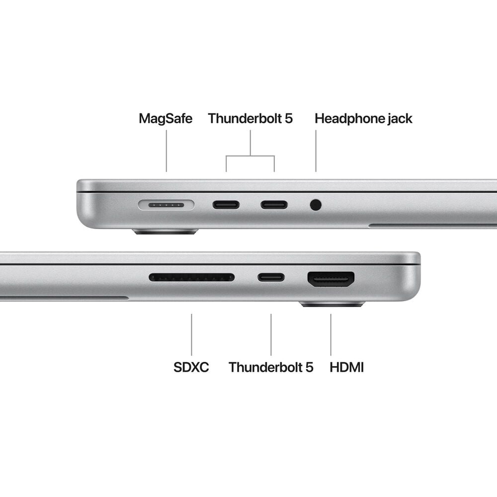Apple MacBook Pro 14.2&quot; Laptop - Apple M4 Max chip 14-core - 36GB RAM - 32-core GPU - 1TB SSD in Silver with 3-Year AppleCare+, , large
