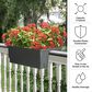 Timberlake 6-Gallon Deck Railing Planter in Gray, , large