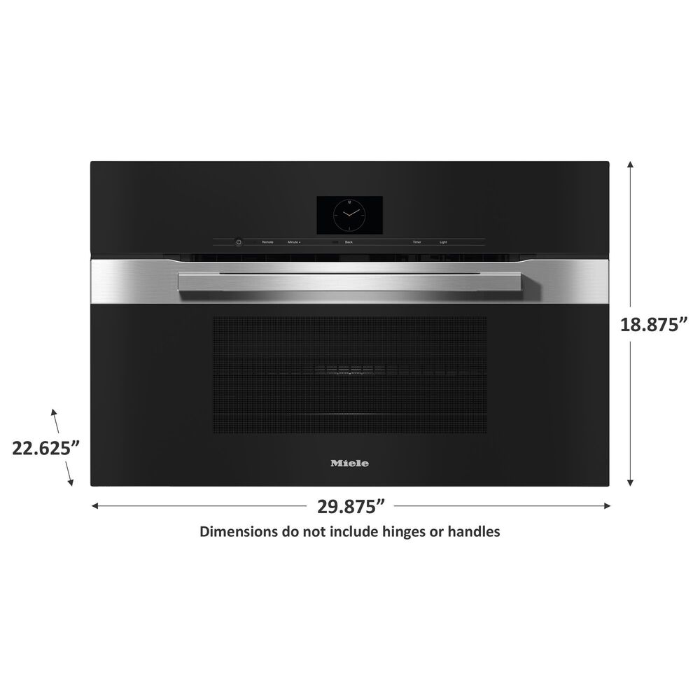 Miele 30&quot; Electric Wall Oven with Convection in Clean Touch Steel, , large