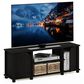 HOMLUX 43.8" TV Stand with 2-Door in Espresso and Black, , large