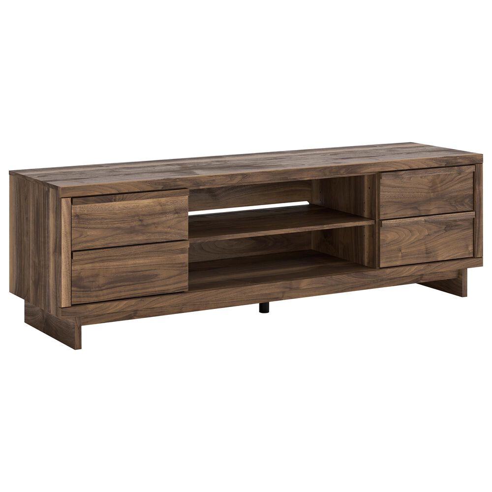 Ashley Zadilyn 72" XL TV Stand in Warm Natural Brown, , large