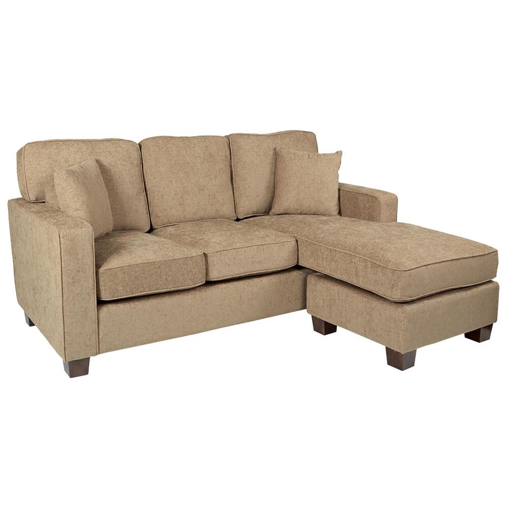OSP Home Russell Reversible Sectional with Chaise in Brown Nebraska