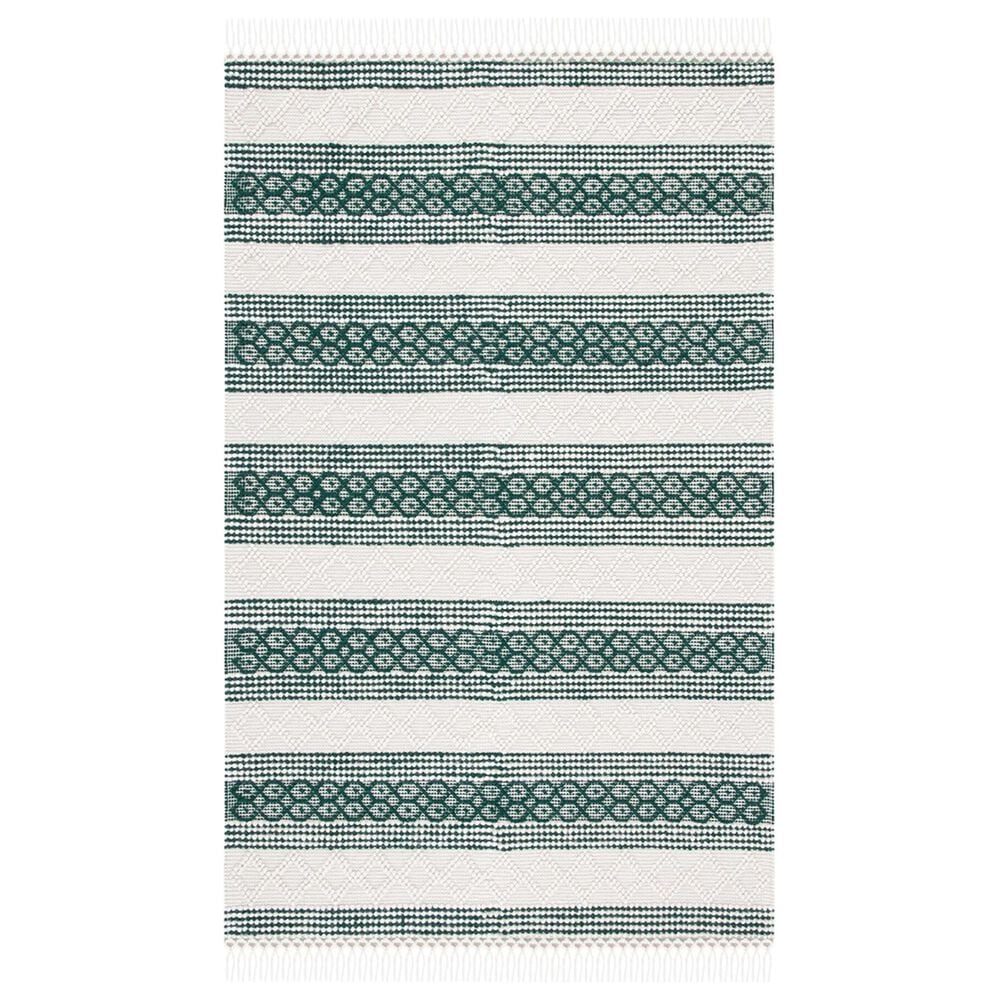 Safavieh Natura NAT859Y 4" x 6" Ivory and Green Area Rug, , large