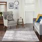 57 Grand by Nicole Curtis Series 1 Soft Grey and Ivory 4" x 6" Area Rug, , large