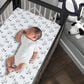 Lambs and Ivy Classic Snoopy 3-Piece Baby Crib Bedding Set in White, Black and Gray, , large