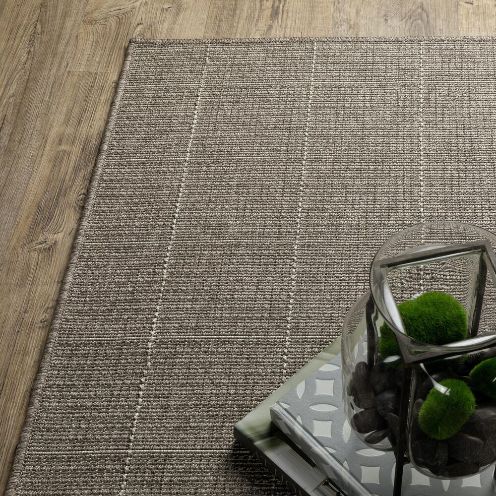 Oriental Weavers Caicos CA04B 6&#39;7&quot; x 9&#39;2&quot; Grey Area Rug, , large