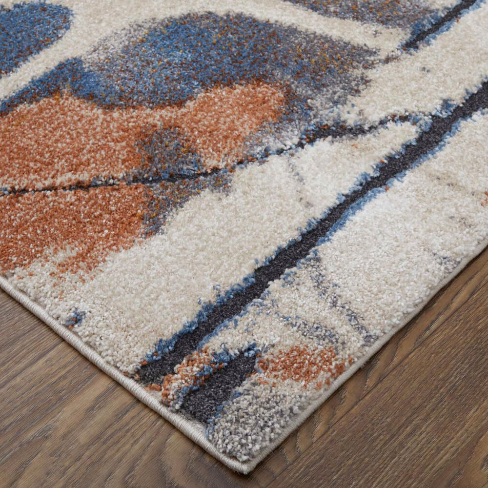 Feizy Gilmore 5&#39;3&quot; x 8&#39; Blue and Multicolor Area Rug, , large