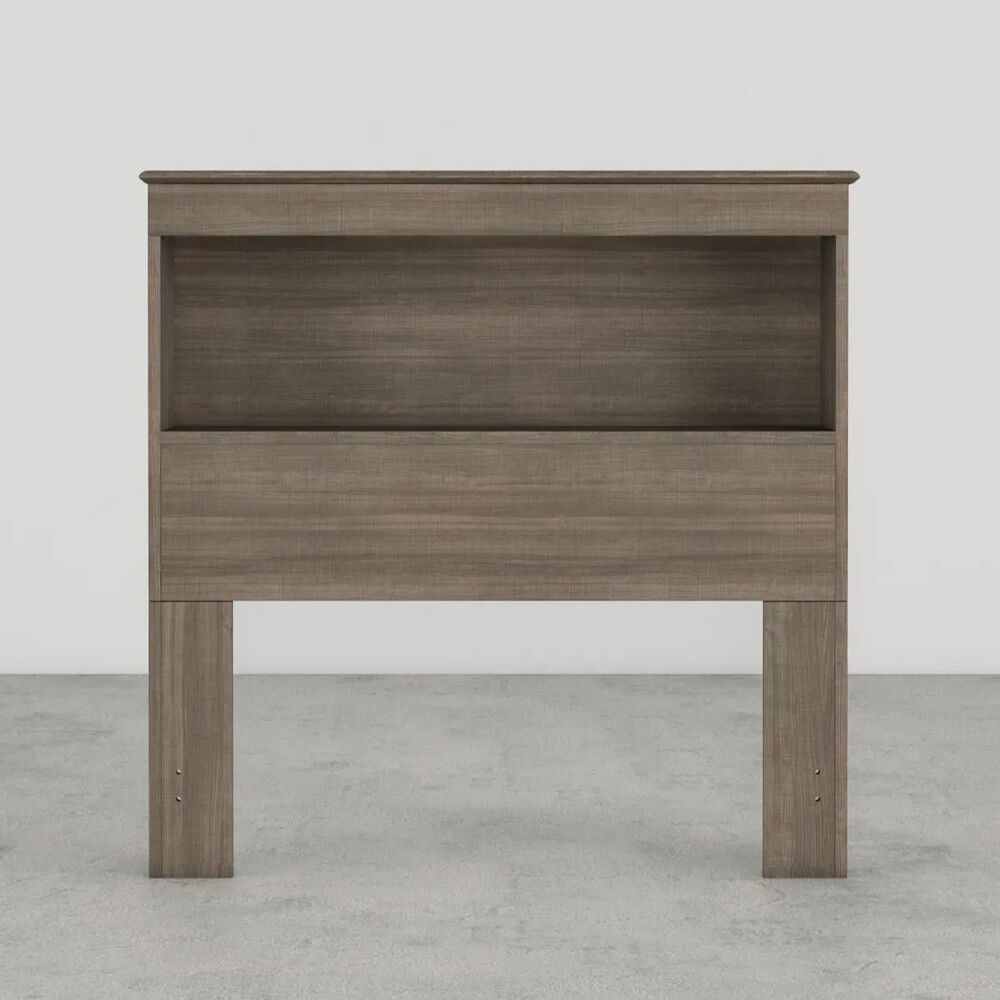 Lemoore Essential Twin Bookcase Headoard in Park Elm, , large