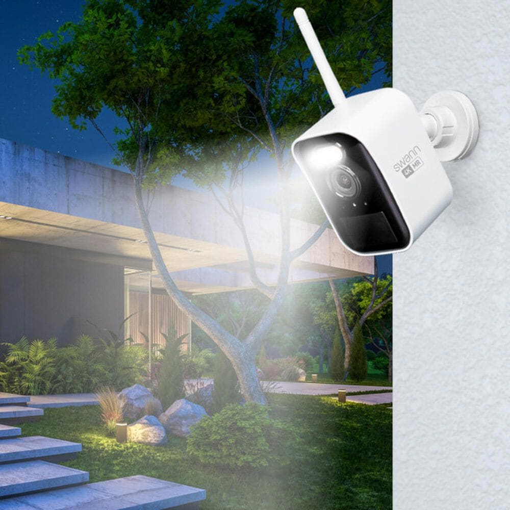 Swann MaxRanger4K Mini Long-Range Wireless Security System in White, , large