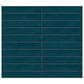 Dal-Tile Artcrafted Tide 1" x 6" Straight Joint on 11.5" x 9.75" Glazed Ceramic Mosaic Sheet, , large