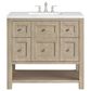 James Martin Vanities Breckenridge 36" Single Vanity in Whitewashed Oak with 3 cm White Zeus Quartz Top, , large