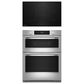 KitchenAid 2-Piece Kitchen Package with PrintShield Stainless Steel 30" Smart Combination Wall Oven and Black 30" Induction Cooktop, , large