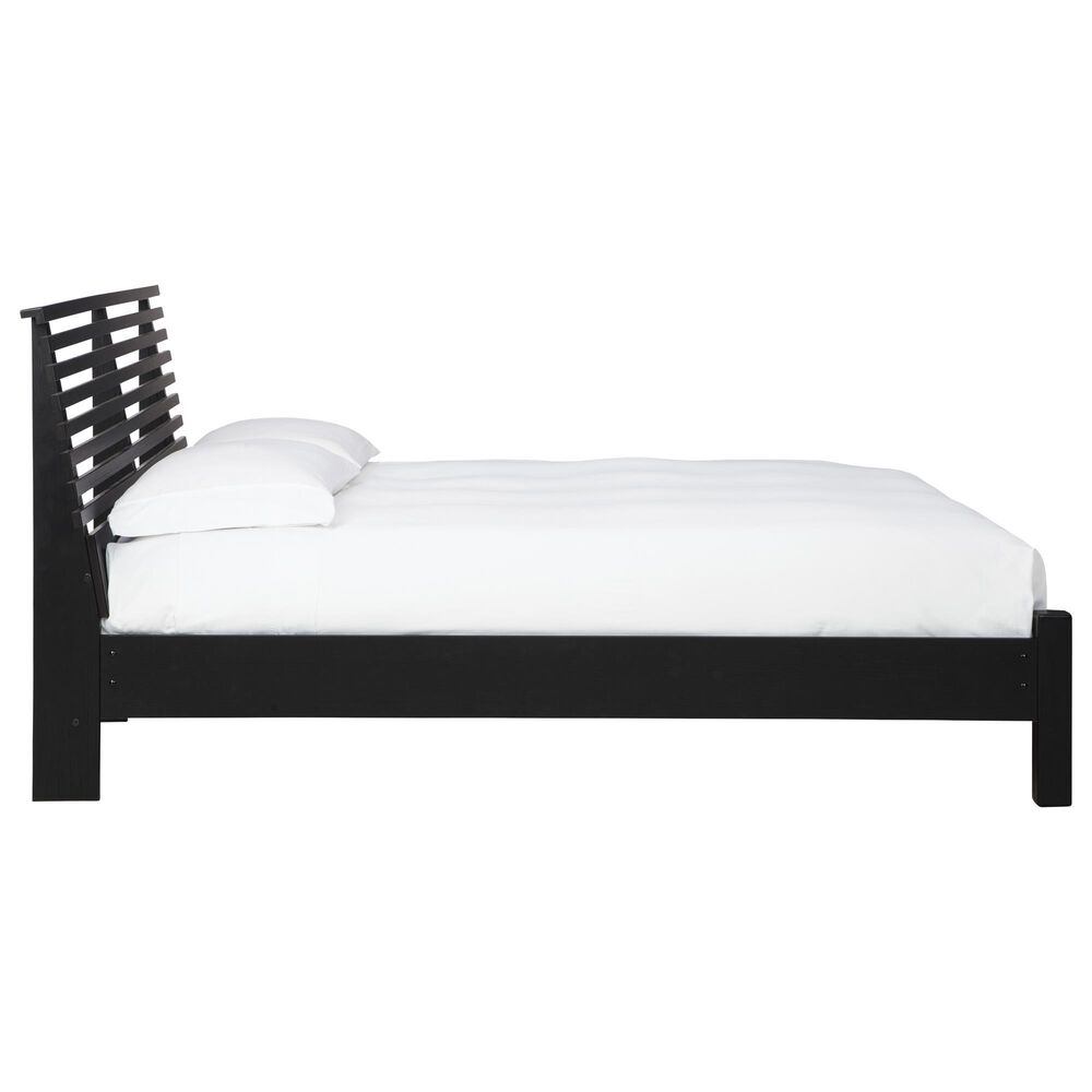 Ashley Danziar Queen Slat Panel Bed in Matte Black, , large