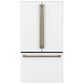 Cafe 23.1 Cu. Ft. Counter Depth French Door Refrigerator in Matte White in Brushed Bronze, , large
