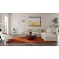 Feizy Luna Orange 8" x 11" Area Rug, , large