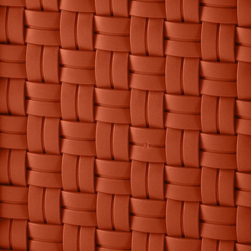 Timberlake Faux Rattan Planter Box in Terracotta, , large