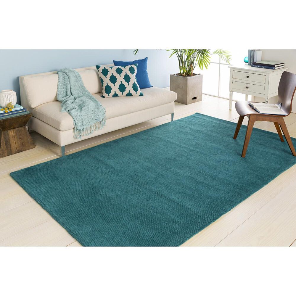 Surya Mystique M-5330 6&#39; x 9&#39; Teal Area Rug, , large