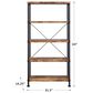 Pacific Landing 63" Bookcase in Antique Nutmeg and Black, , large