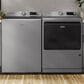 Maytag 5.2 Cu. Ft. Smart Pet Pro Top Load Washer and 7.4 Cu. Ft. Smart Top Load Gas Dryer with Pet Pro Option in Classic Silver, , large