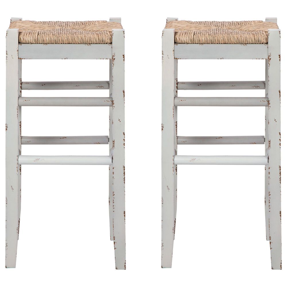 Ashley Mirimyn Bar Stool Set of 2 in White, , large