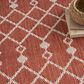 Nourison Positano Southwestern Terracotta 4" x 6" Indoor/Outdoor Area Rug, , large