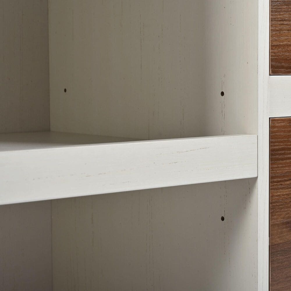 HOMLUX 56" Kitchen Island with Drop Leaf in White, , large