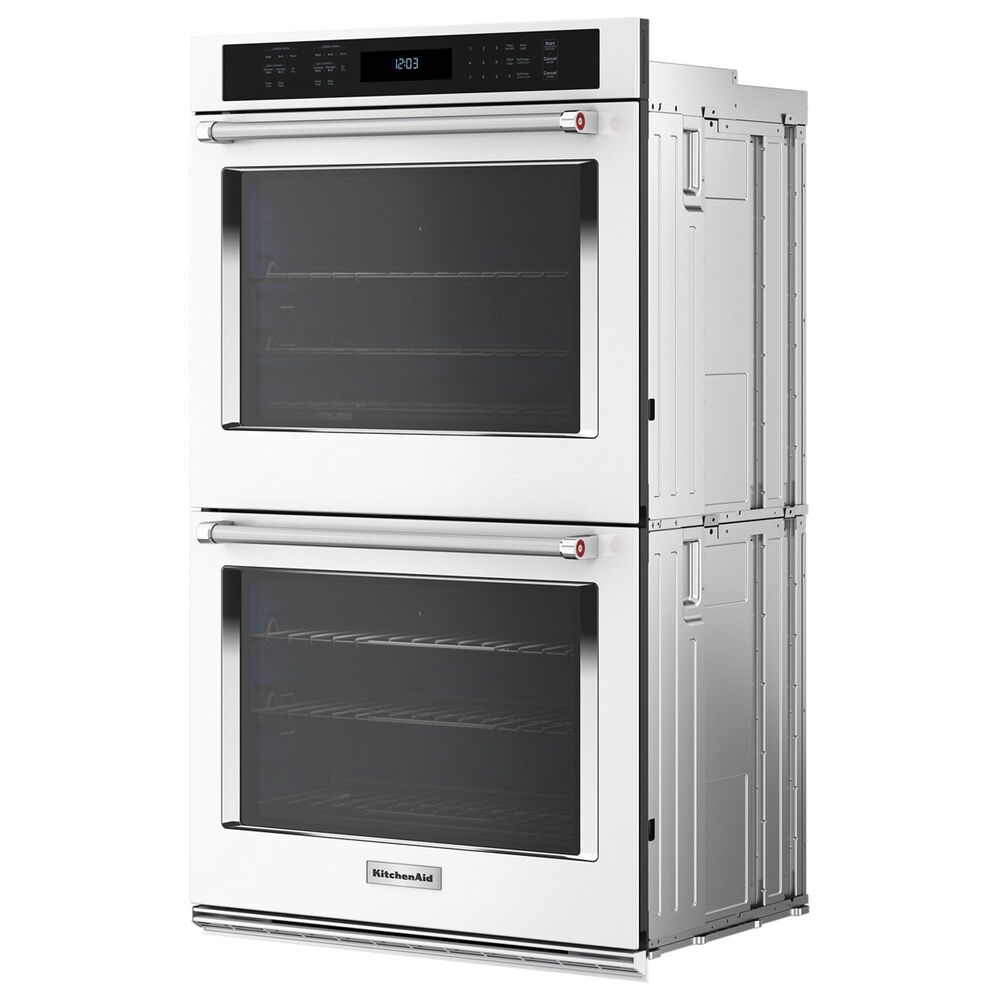 KitchenAid 30&quot; Double Electric Wall Oven with Air Fry Mode in White, , large