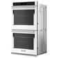 KitchenAid 30" Double Electric Wall Oven with Air Fry Mode in White, , large