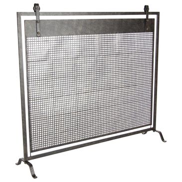 Maple and Jade 38" x 35" Fireplace Screen in Black, , large