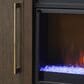 Ironleaf Dillon 79" Media Console with 42" Fireplace Insert in Chocolate Oak, , large