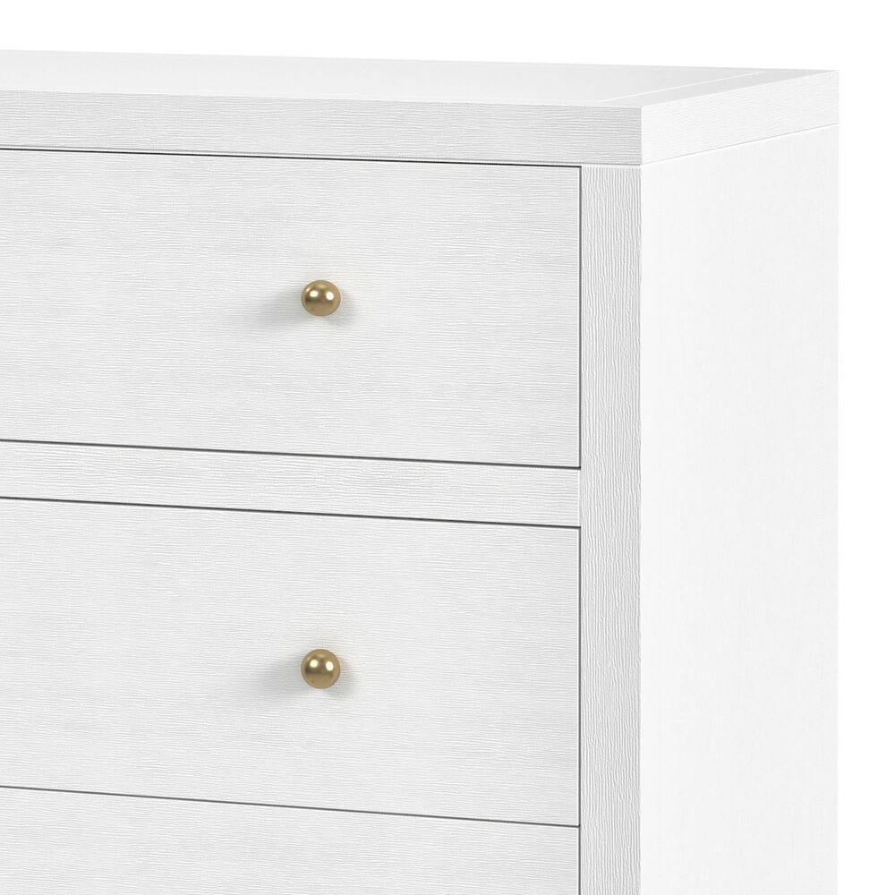 Butler Specialty Company Nora 5-Drawer Tall Dresser in White, , large