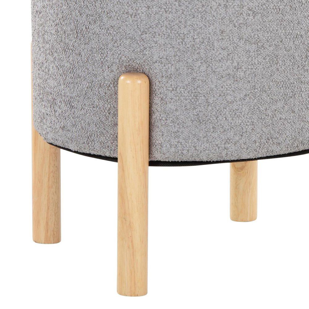 Lumisource Michelle Terry Ottoman in Light Grey, , large