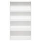 HOMLUX 4-Tier Open Shelf Bookcase in White, , large