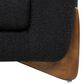 Jennifer Taylor Home Alpine Stationary Sofa in Ebony Black, , large