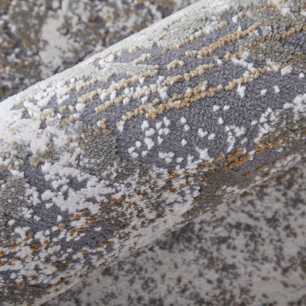 Feizy Waldor Ivory and Gray 2'10" x 7'10" Runner, , large