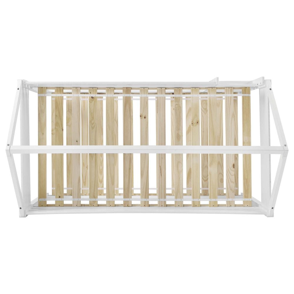 Linon Home Decor Maison Twin Over Twin Bunk Bed in White, , large