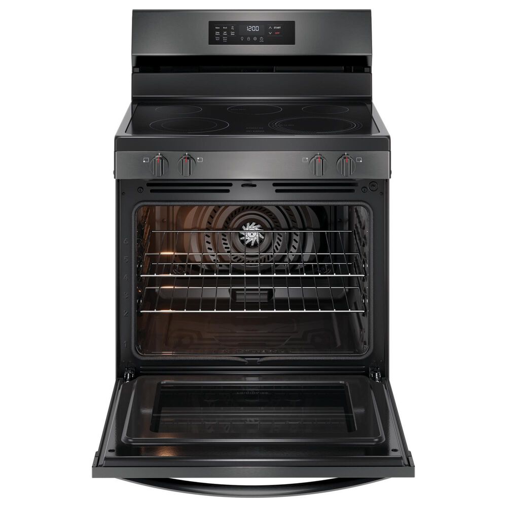 Frigidaire 30" Freestanding Electric Range with Air Fry in Black Stainless Steel, , large
