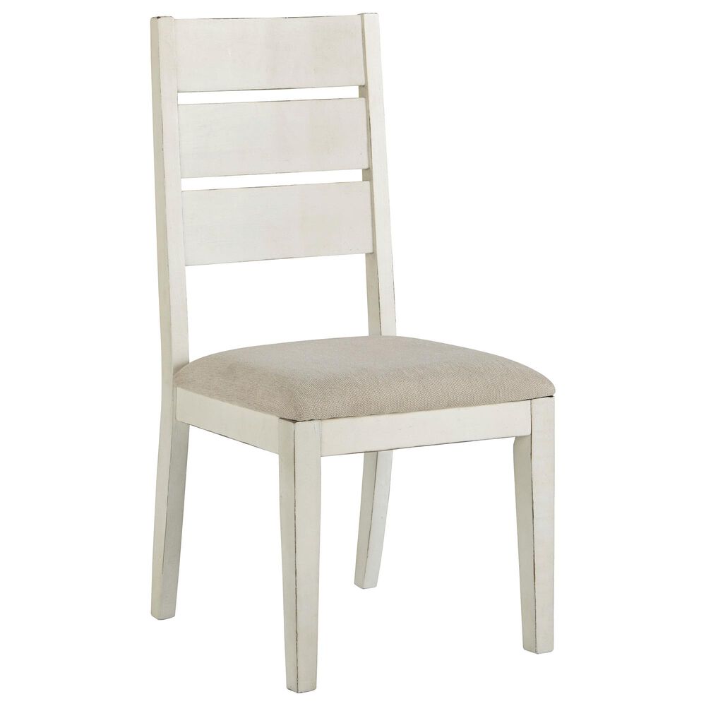 Signature Design by Ashley Grindleburg Dining Upholstered Side Chair in Antique White and Gray, , large