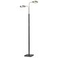 Adesso Rowan LED Smart Switch Floor Lamp in Antique Brass and Black, , large